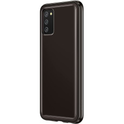 Official Samsung Θήκη Σιλικόνης Soft Clear Cover - Samsung Galaxy A03s - Black (EF-QA038TBEGEU)