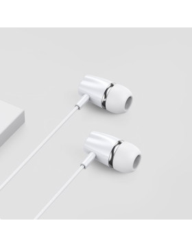 Joyroom JR-EL114 EL Series - Handsfree Ακουστικά - White (6941237104571)
