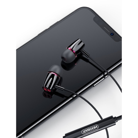 Joyroom JR-EL114 EL Series - Handsfree Ακουστικά - Black (6941237104557)