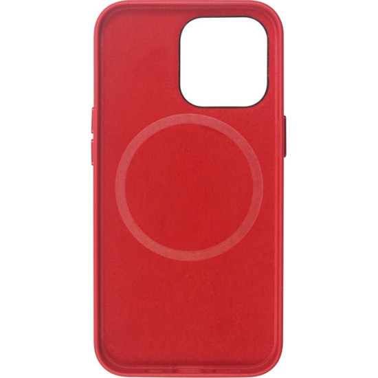 Vivid PU Leather Case - Σκληρή Θήκη Magsafe Apple iPhone 13 Pro - Red (VIMAGLE197RD)