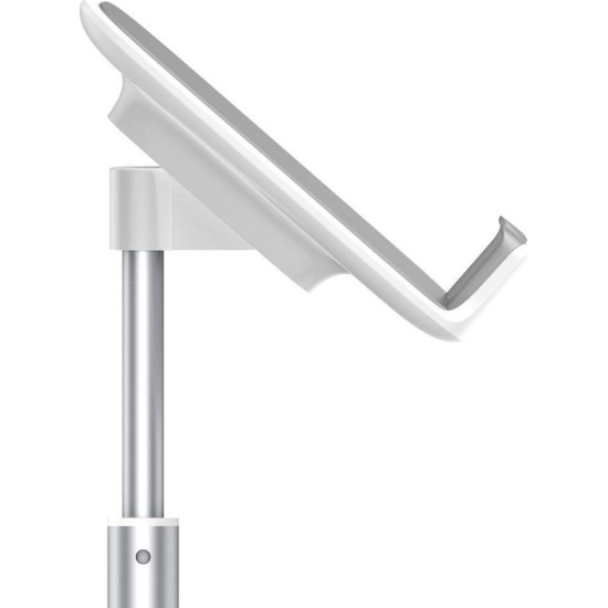 Baseus Literary Youth Desktop Bracet Telescopic - Universal Ρυθμιζόμενη Βάση Αλουμινίου για Smartphone / Tablet 4" - 12.9" - Silver (SUWY-A0S)