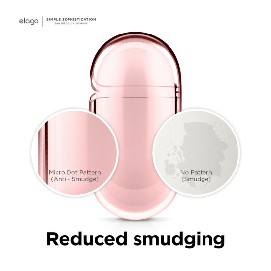 Elago AirPods 3 Clear TPU Hang Case - Ημιδιάφανη Θήκη για AirPods 3rd Gen - Lovely Pink (EAP3CL-HANG-LPK)