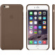 Official Apple Leather Case - Δερμάτινη Θήκη Apple iPhone 6S Plus / 6 Plus - Olive Brown (MGQR2ZM/A)