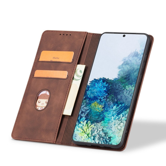 Bodycell Θήκη - Πορτοφόλι Apple iPhone 13 - Dark Brown (5206015067129)