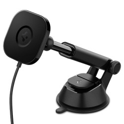 Spigen ITS35W OneTap - Ασύρματη Φόρτιση / Μαγνητική Βάση MagSafe με Βεντούζα για Ταμπλό / Παρμπίζ Αυτοκινήτου - 7.5W - Black (ACP02616)