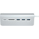 Satechi Αντάπτορας USB-A 3.0 Combo Hub - Με 3 x USB-A / 1 x SD & Micro SD - Silver (ST-3HCRS)