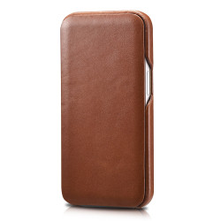 iCarer Vintage Series Curved Edge - Δερμάτινη Θήκη Apple iPhone 13 mini - Brown (RIX1301-BN)