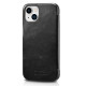 iCarer Vintage Series Curved Edge - Δερμάτινη Θήκη Apple iPhone 13 mini - Black (RIX1301-BK)