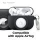 Elago Snap Shot Case - Θήκη Σιλικόνης για AirPods Pro 1st Gen και AirTag 2 / 1 - Black (EAPPAT1-BK)