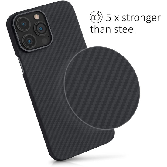 Kalibri Aramid Fiber Body - Σκληρή Θήκη Apple iPhone 13 Pro Max - Black Matte (56404.47)