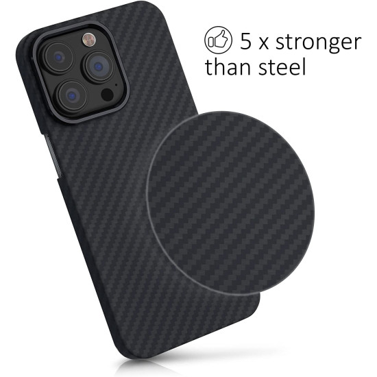 Kalibri Aramid Fiber Body - Σκληρή Θήκη Apple iPhone 13 Pro - Black Matte (56403.47)