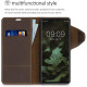 Kalibri Δερμάτινη Suede Θήκη Πορτοφόλι Google Pixel 6 - Brown (55823.05)