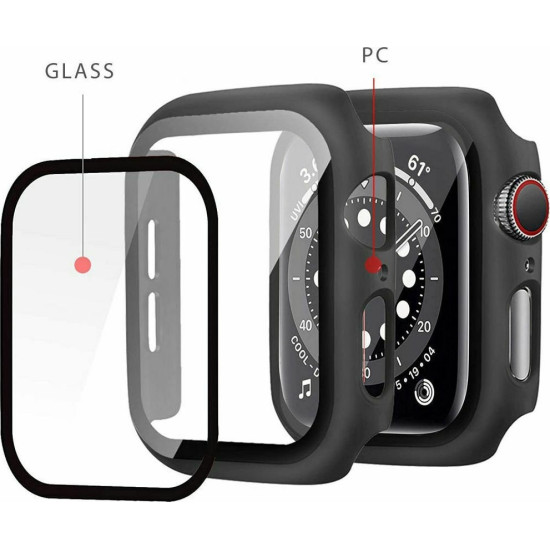 Tech-Protect Defence360 - Θήκη με Tempered Glass Apple Watch 9 / 8 / 7 (45mm) - Black (9589046918575)