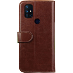 Rosso Element PU Θήκη Πορτοφόλι OnePlus Nord N10 5G - Brown (8719246285547)