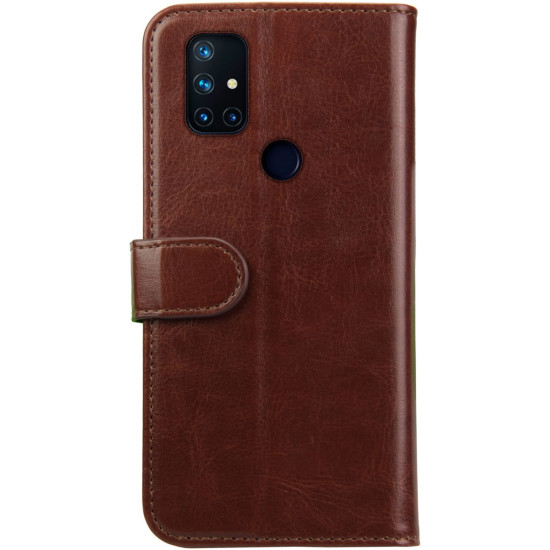 Rosso Element PU Θήκη Πορτοφόλι OnePlus Nord N10 5G - Brown (8719246285547)