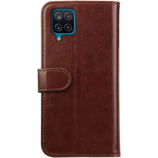 Rosso Element PU Θήκη Πορτοφόλι Samsung Galaxy A12 - Brown (8719246290633)
