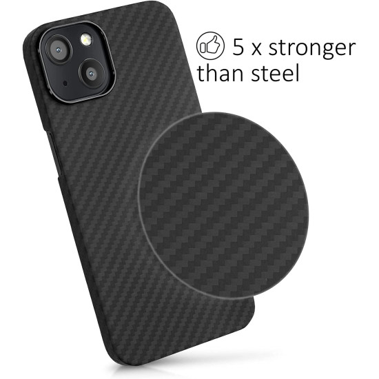 Kalibri Aramid Fiber Body - Σκληρή Θήκη Apple iPhone 13  - Black Matte (56402.47)