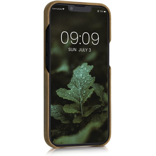 Kalibri Σκληρή Δερμάτινη Θήκη Apple iPhone 13 - Smooth Genuine Leather Hard Case - Brown (56414.05)