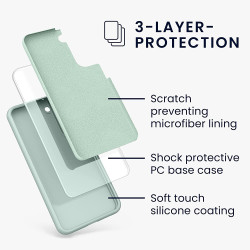 KWmobile Θήκη Σιλικόνης Samsung Galaxy S22 Plus 5G - Soft Flexible Rubber Cover - Cool Mint (56761.200)