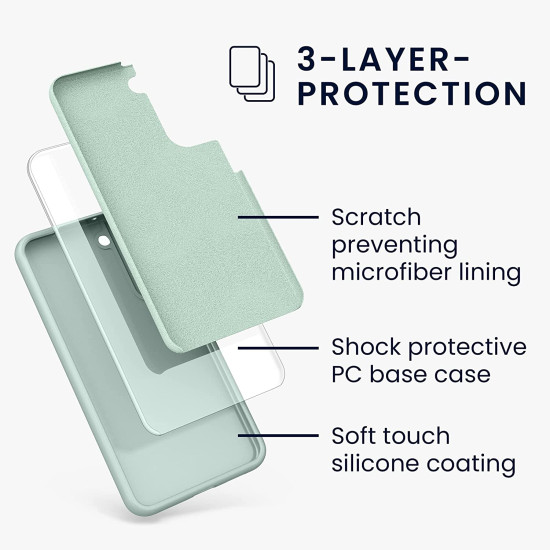 KWmobile Θήκη Σιλικόνης Samsung Galaxy S22 Plus 5G - Soft Flexible Rubber Cover - Cool Mint (56761.200)