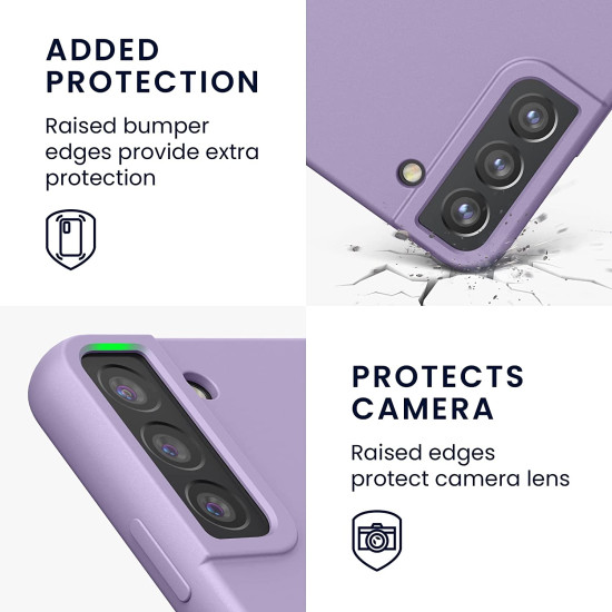 KWmobile Θήκη Σιλικόνης Samsung Galaxy S22 Plus 5G - Soft Flexible Rubber Cover - Violet Purple (56761.222)