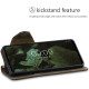 Kalibri Δερμάτινη Suede Θήκη Πορτοφόλι Motorola Edge 20 - Brown (56780.05)