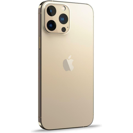 Spigen GLAS.tR OPTIK Camera Lens Protector - Αντιχαρακτικό Προστατευτικό Γυαλί για Φακό Κάμερας Apple iPhone 13 Pro / 13 Pro Max - 2 Τεμάχια - Gold (AGL04034)