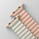 Uniq Revix Μαγνητικό Λουράκι Premium Σιλικόνης Apple Watch SE/11/10/9/8/7/6/5/4 (42/41/40mm) - Pink / Beige (UNIQ-41MM-REVPNKBEG)