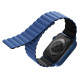 Uniq Revix Μαγνητικό Λουράκι Premium Σιλικόνης Apple Watch SE/11/10/9/8/7/6/5/4 (42/41/40mm) - Blue / Black (UNIQ-41MM-REVBLUBLK)
