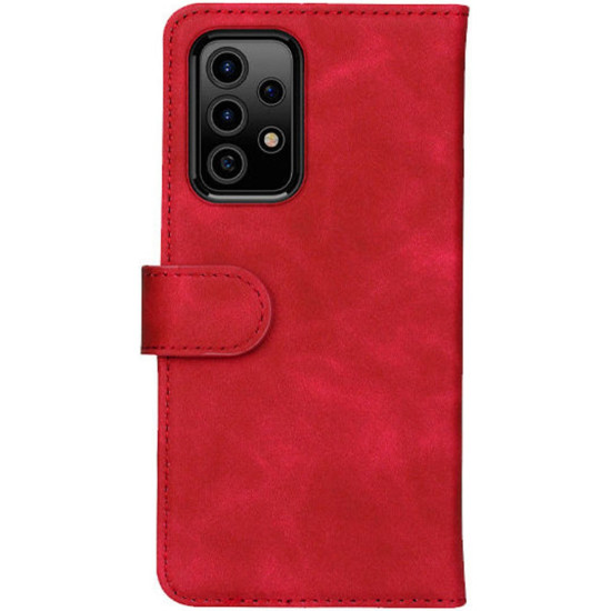Rosso Element PU Θήκη Πορτοφόλι Samsung Galaxy A52 / A52s 5G - Red (8719246321306)