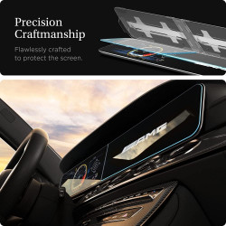 Spigen Tempered Glass GLAS.tR EZ Fit - Premium Αντιχαρακτικό Γυαλί Οθόνης Mercedes E-Class 2021 / 2020 (AGL03150)