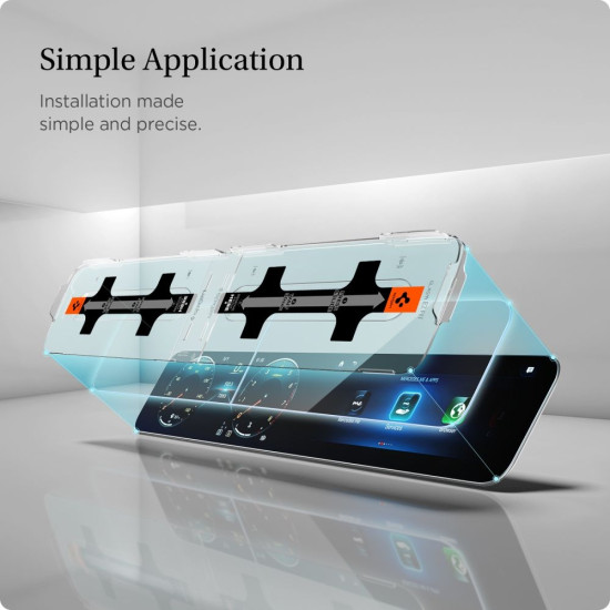Spigen Tempered Glass GLAS.tR EZ Fit - Premium Αντιχαρακτικό Γυαλί Οθόνης Mercedes A-Class 2021 / 2020 (AGL03631)
