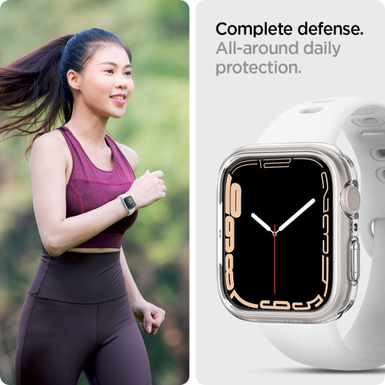 Spigen Διάφανη Θήκη Liquid Crystal - Apple Watch SE/9/8/7/6/5/4 (41/40mm) - Crystal Clear (ACS04195)