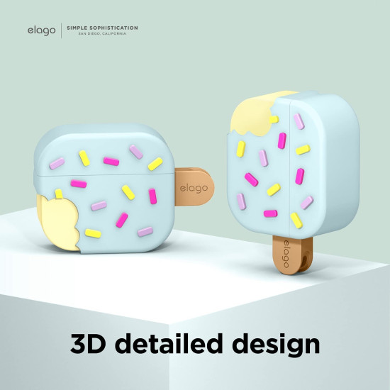 Elago AirPods Ice Cream Case - Θήκη Σιλικόνης για AirPods 3rd Gen - Mint (EAP3-ICE-MT)