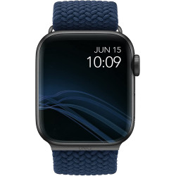 Uniq Aspen Braided Band - Premium Πλεκτό Λουράκι Apple Watch Ultra/SE/11/10/9/8/7/6/5/4 (49/46/45/44mm) - Oxford Blue (UNIQ-44MM-ASPOBLU)