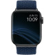 Uniq Aspen Braided Band - Premium Πλεκτό Λουράκι Apple Watch Ultra/SE/11/10/9/8/7/6/5/4 (49/46/45/44mm) - Oxford Blue (UNIQ-44MM-ASPOBLU)