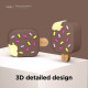 Elago AirPods Ice Cream Case - Θήκη Σιλικόνης για AirPods 3rd Gen - Dark Brown (EAP3-ICE-DBR)