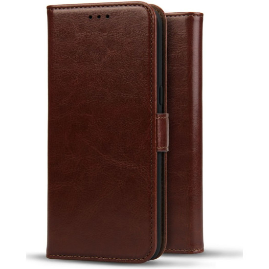 Rosso Element PU Θήκη Πορτοφόλι Samsung Galaxy S6 - Brown (8719246127625)