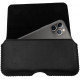 Rosso Deluxe Belt Case - Universal Δερμάτινη Θήκη Ζώνης για Smartphones / Κινητά - 16 x 8 cm - Black (8719246177545)