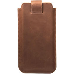 Rosso Deluxe Select Insert Case - Universal Δερμάτινη Θήκη για Smartphones / Κινητά - 14 x 7 cm - Brown (8719246130113)