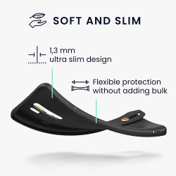 KWmobile Θήκη Σιλικόνης με Λουράκι Λαιμού και Finger Holder - Xiaomi Redmi 9 - Black (57329.01)