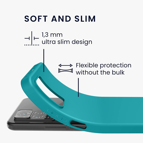 KWmobile Θήκη Σιλικόνης Xiaomi Redmi Note 11 Pro / Redmi Note 12 Pro 4G - Teal Matte (57369.57)