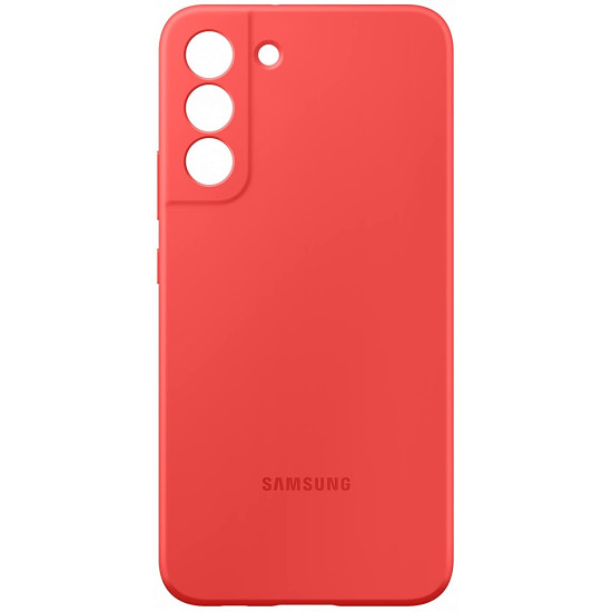 Official Samsung Silicone Cover Θήκη Σιλικόνης - Samsung Galaxy S22 Plus 5G - Coral (EF-PS906TPEGWW)