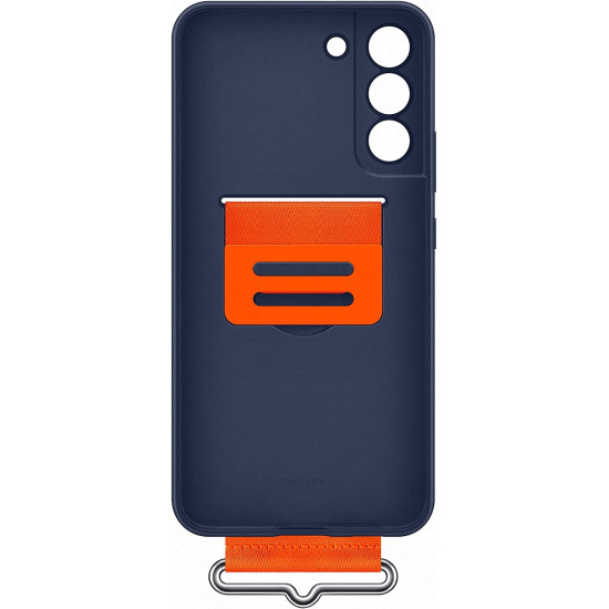 Official Samsung Θήκη Σιλικόνης Strap Cover - Samsung Galaxy S22 Plus 5G - Navy (EF-GS906TNEGWW)
