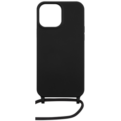Vivid Silicone Lace - Θήκη Σιλικόνης με Λουράκι Λαιμού - Apple iPhone 13 Pro - Black (VISILACE197BK)
