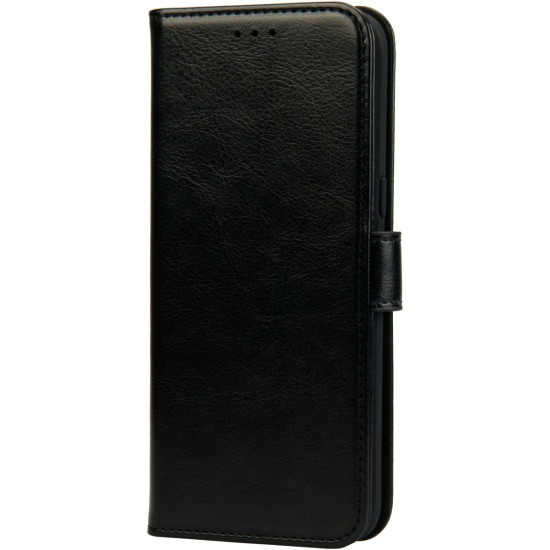 Rosso Element PU Θήκη Πορτοφόλι Motorola Moto E40 / E30 / E20 - Black (8719246342325)