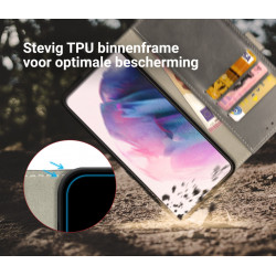 Rosso Element PU Θήκη Πορτοφόλι Samsung Galaxy S21 Plus 5G - Grey (8719246286117)