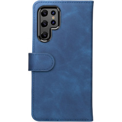Rosso Element PU Θήκη Πορτοφόλι Samsung Galaxy S22 Ultra 5G - Blue (8719246343155)