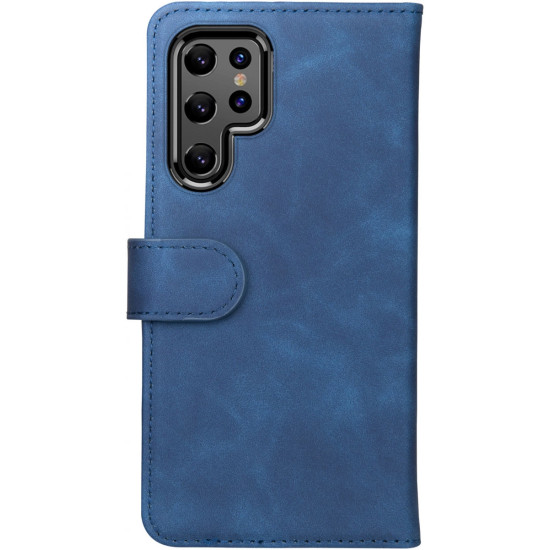 Rosso Element PU Θήκη Πορτοφόλι Samsung Galaxy S22 Ultra 5G - Blue (8719246343155)