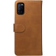 Rosso Element PU Θήκη Πορτοφόλι Oppo A72 / A52 - Light Brown (8719246262890)